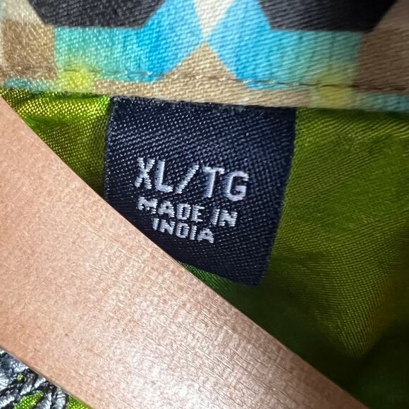 Robert Graham Mens XL Designer Wearable Art Maximalist Button Flip Cuff Shirt - Picture 7 of 13